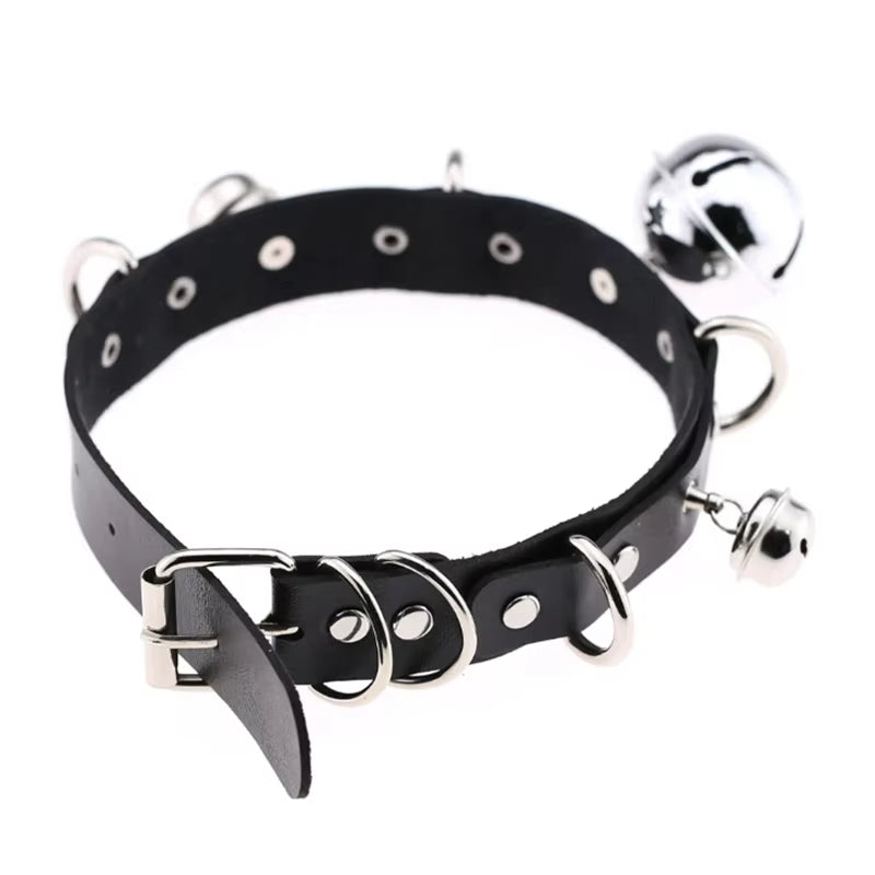 1Pc Harajuku Sexy Heart Rivets PU Leather Black Goth Punk Choker for Y2K Girls DIY Goth Star Pentagram Chunky Necklaces Jewelry