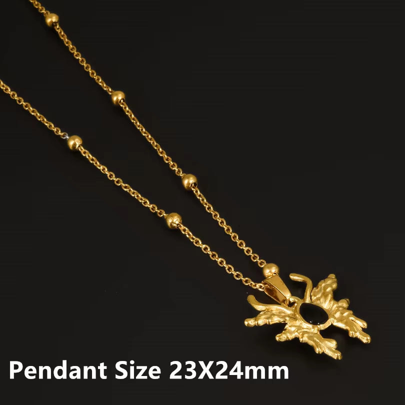 1Pc Stainless Steel Women Italian Lucky Horn Chili Pendant Necklaces Personality Red Hot Pepper Men Grunge Collares Jewelry